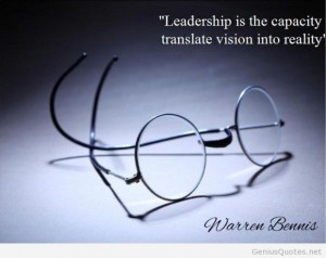 Vision, relationship, leader